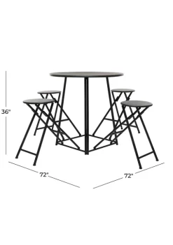 Outlet 😉 Rustic Iron Dining Table by Monroe Lane 🤩 -Monroe Lane Sales Belk 7050