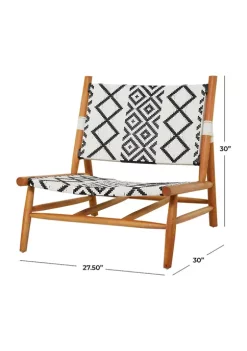 Coupon 😉 Bohemian Wood Accent Chair by Monroe Lane 🎁 -Monroe Lane Sales Belk 7063
