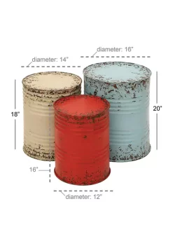 Buy 🛒 Washington Wizards Tampa Bay Buccaneers Washington Nationals Farmhouse Metal Accent Table - Set of 3 by Monroe Lane 🌟 -Monroe Lane Sales Belk 7090