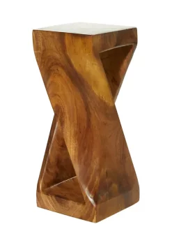 Brand new 🥰 Contemporary Suar Wood Accent Table by Monroe Lane 🔔 -Monroe Lane Sales Belk 7098