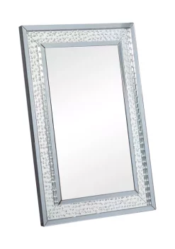 Wholesale 😉 Glam Wood Wall Mirror by Monroe Lane 🎁 -Monroe Lane Sales Belk 7103