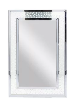 Wholesale 😉 Glam Wood Wall Mirror by Monroe Lane 🎁 -Monroe Lane Sales Belk 7104