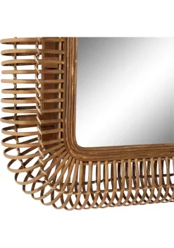 Discount 🔔 Farmhouse Wood Wall Mirror by Monroe Lane 👏 -Monroe Lane Sales Belk 7121