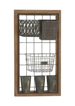 Best Pirce ✔️ Farmhouse Metal Magazine Rack Holder by Monroe Lane 🤩 -Monroe Lane Sales Belk 7127