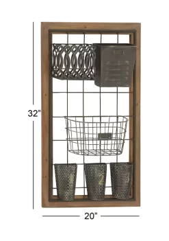 Best Pirce ✔️ Farmhouse Metal Magazine Rack Holder by Monroe Lane 🤩 -Monroe Lane Sales Belk 7128