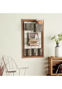 Best Pirce ✔️ Farmhouse Metal Magazine Rack Holder by Monroe Lane 🤩 -Monroe Lane Sales Belk 7130