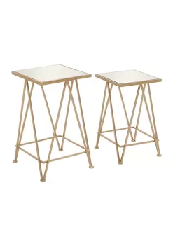 Best reviews of 😍 Contemporary Metal Accent Table - Set of 2 by Monroe Lane 🌟 -Monroe Lane Sales Belk 7138