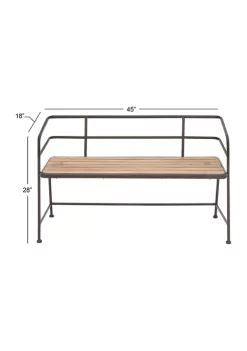 Best Pirce 😀 Industrial Metal Bench by Monroe Lane 🎉 -Monroe Lane Sales Belk 7148