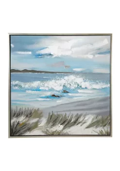 Promo ⌛ Coastal Polystone Framed Wall Art by Monroe Lane 😀 -Monroe Lane Sales Belk 7155