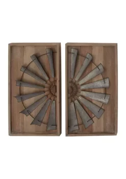 Best deal 🎉 Farmhouse Wood Wall Decor - Set of 2 by Monroe Lane 😍 -Monroe Lane Sales Belk 7182
