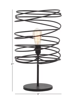 Coupon 👍 Industrial Metal Accent Lamp by Monroe Lane ⌛ -Monroe Lane Sales Belk 7206