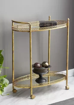 Deals 🎉 Louisville Cardinals Traditional Metal Bar Cart by Monroe Lane 👍