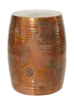 Outlet 🎁 Vintage Aluminum Accent Table by Monroe Lane 😉 -Monroe Lane Sales Belk 7223