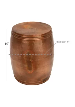 Outlet 🎁 Vintage Aluminum Accent Table by Monroe Lane 😉 -Monroe Lane Sales Belk 7224