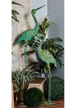 Wholesale 🥰 Coastal Metal Garden Sculpture - Set of 2 by Monroe Lane 🛒 -Monroe Lane Sales Belk 7254