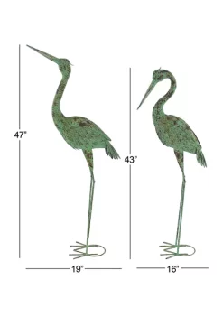 Wholesale 🥰 Coastal Metal Garden Sculpture - Set of 2 by Monroe Lane 🛒 -Monroe Lane Sales Belk 7255