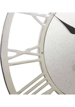 Best Sale 🥰 Contemporary Marble Wall Clock by Monroe Lane 🤩 -Monroe Lane Sales Belk 7285