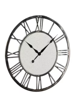 Best Sale 🥰 Contemporary Marble Wall Clock by Monroe Lane 🤩 -Monroe Lane Sales Belk 7287