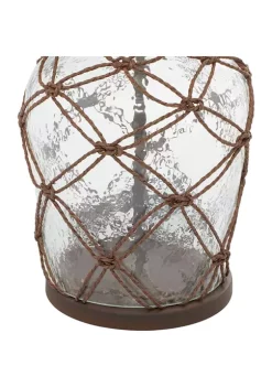 Deals 🥰 Coastal Glass Table Lamp by Monroe Lane ❤️ -Monroe Lane Sales Belk 7291