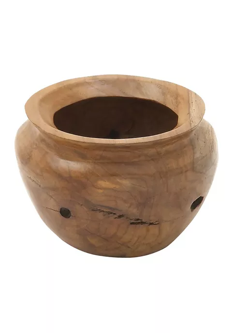Best deal ✨ Bohemian Teak Wood Decorative Bowl by Monroe Lane 🥰 1 Best deal ✨ Bohemian Teak Wood Decorative Bowl by Monroe Lane 🥰