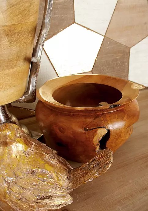 Best deal ✨ Bohemian Teak Wood Decorative Bowl by Monroe Lane 🥰 2 Best deal ✨ Bohemian Teak Wood Decorative Bowl by Monroe Lane 🥰 - Image 2