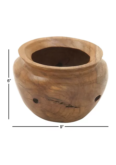 Best deal ✨ Bohemian Teak Wood Decorative Bowl by Monroe Lane 🥰 4 Best deal ✨ Bohemian Teak Wood Decorative Bowl by Monroe Lane 🥰 - Image 4