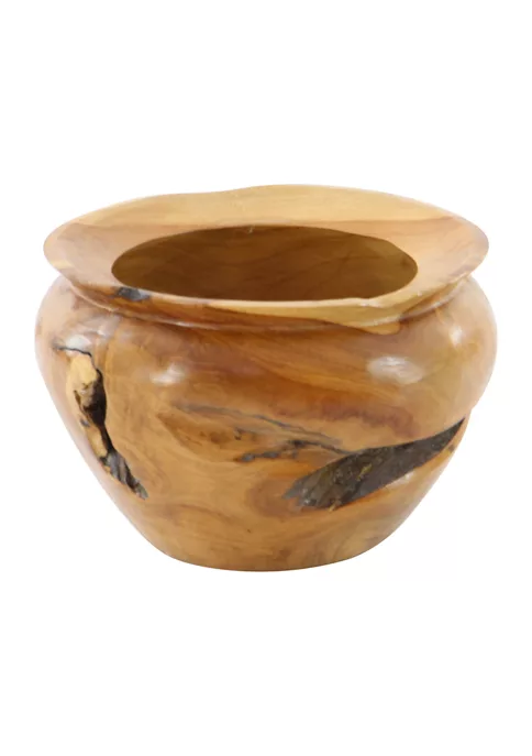 Best deal ✨ Bohemian Teak Wood Decorative Bowl by Monroe Lane 🥰 5 Best deal ✨ Bohemian Teak Wood Decorative Bowl by Monroe Lane 🥰 - Image 5