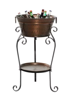 Outlet 💯 Rustic Metal Ice Bucket by Monroe Lane 🤩