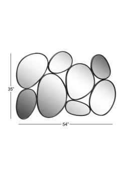 Coupon 🔥 Contemporary Metal Wall Mirror by Monroe Lane 👍 -Monroe Lane Sales Belk 7353