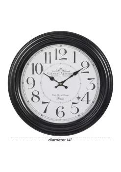 Wholesale 👏 Farmhouse Metal Wall Clock by Monroe Lane ⌛ -Monroe Lane Sales Belk 7452
