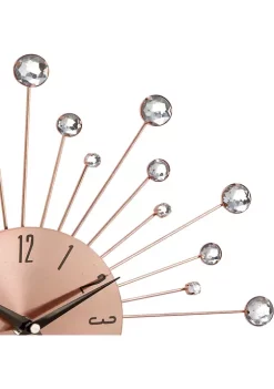 Best reviews of 🎉 Glam Metal Wall Clock by Monroe Lane 🌟 -Monroe Lane Sales Belk 7470