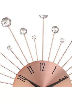 Best reviews of 🎉 Glam Metal Wall Clock by Monroe Lane 🌟 -Monroe Lane Sales Belk 7471