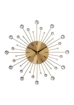 Best reviews of 🎉 Glam Metal Wall Clock by Monroe Lane 🌟 -Monroe Lane Sales Belk 7474