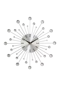 Best reviews of 🎉 Glam Metal Wall Clock by Monroe Lane 🌟 -Monroe Lane Sales Belk 7476