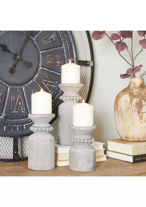 Best deal 🛒 Traditional Wood Candle Holder - Set of 3 by Monroe Lane 😉 2 Best deal 🛒 Traditional Wood Candle Holder - Set of 3 by Monroe Lane 😉 - Image 2