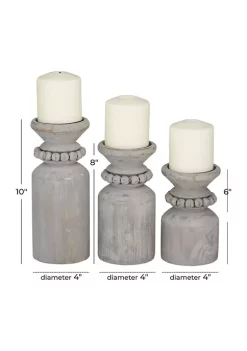 Best deal 🛒 Traditional Wood Candle Holder - Set of 3 by Monroe Lane 😉 11 Best deal 🛒 Traditional Wood Candle Holder - Set of 3 by Monroe Lane 😉 -Monroe Lane Sales Belk 7486
