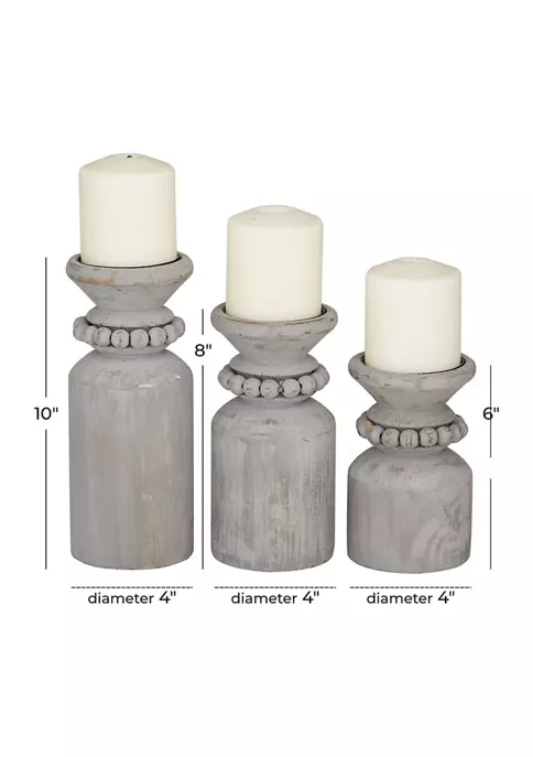 Best deal 🛒 Traditional Wood Candle Holder - Set of 3 by Monroe Lane 😉 4 Best deal 🛒 Traditional Wood Candle Holder - Set of 3 by Monroe Lane 😉 - Image 4