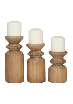 Best deal 🛒 Traditional Wood Candle Holder - Set of 3 by Monroe Lane 😉 15 Best deal 🛒 Traditional Wood Candle Holder - Set of 3 by Monroe Lane 😉 -Monroe Lane Sales Belk 7490