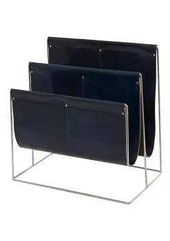 Cheapest 😀 Modern Leather Magazine Holder by Monroe Lane 🔔 -Monroe Lane Sales Belk 7539