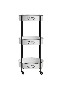 Brand new 🔥 Farmhouse Metal Storage Cart by Monroe Lane 🌟 -Monroe Lane Sales Belk 7546