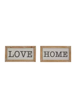 Best Pirce ⭐ Farmhouse Wood Wall Decor - Set of 2 by Monroe Lane 🤩