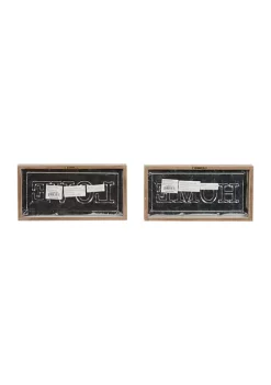 Best Pirce ⭐ Farmhouse Wood Wall Decor - Set of 2 by Monroe Lane 🤩 -Monroe Lane Sales Belk 7551