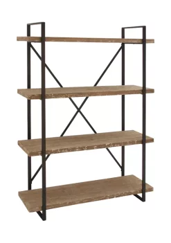 Cheapest 🛒 Industrial Wood Shelving Unit by Monroe Lane 🛒 -Monroe Lane Sales Belk 7564
