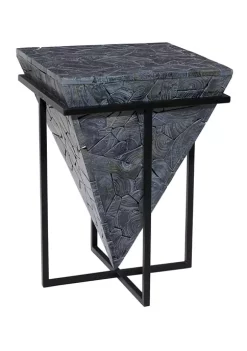 Best Sale ⭐ Contemporary Teak Wood Accent Table by Monroe Lane 🔥 -Monroe Lane Sales Belk 7601