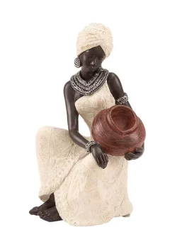 Deals 👏 Eclectic Polystone Sculpture by Monroe Lane ✔️ -Monroe Lane Sales Belk 7616