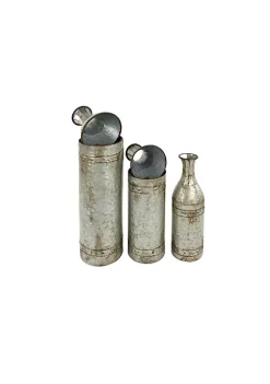 Top 10 🛒 Farmhouse Metal Vase - Set of 3 by Monroe Lane 🧨 -Monroe Lane Sales Belk 7622