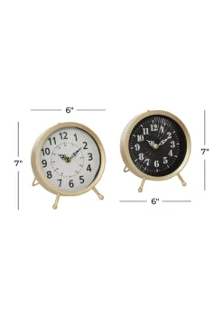 New 🎉 Modern Metal Clock - Set of 2 by Monroe Lane 😍 -Monroe Lane Sales Belk 7627