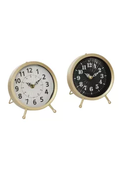 New 🎉 Modern Metal Clock - Set of 2 by Monroe Lane 😍 -Monroe Lane Sales Belk 7629