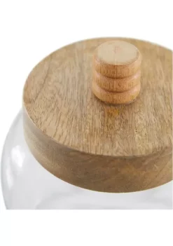 New 🛒 Farmhouse Glass Canisters - Set of 2 by Monroe Lane ✔️ -Monroe Lane Sales Belk 7659