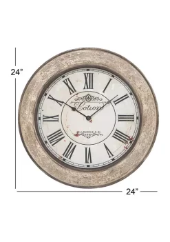 Best Sale 🥰 Vintage Wood Wall Clock by Monroe Lane 👏 -Monroe Lane Sales Belk 7690